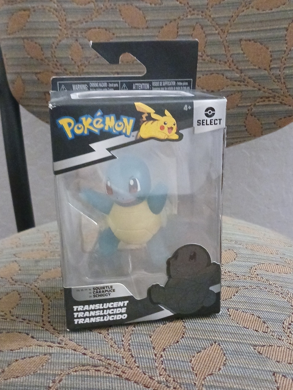 Pokemon Translucent Squirtle 3 inch Battle Figure
